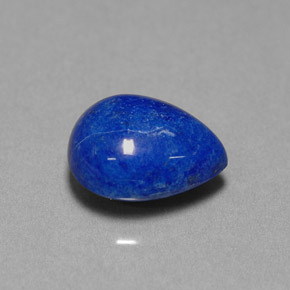 Lapislazzulo Blu reale naturale da 4.81 ct, Forma a pera, Opaco