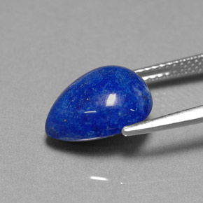 Lapislazzulo Blu reale naturale da 4.81 ct, Forma a pera, Opaco