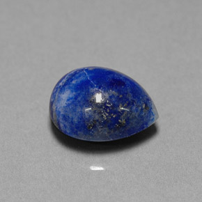 Lapislazzuli naturale blu da 4,92 ct, taglio a pera, opaco