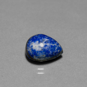 Lapislazzuli naturale blu da 5,40 ct, taglio a pera, opaco