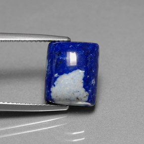 Lapislazzuli naturale blu da 6,92 ct, baguette, opaco