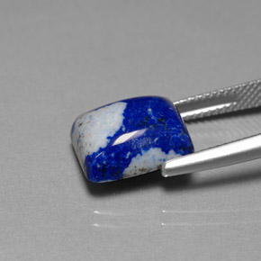 Lapislazzuli naturale blu da 6,92 ct, baguette, opaco