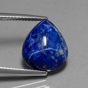 Lapislazzulo Blu reale naturale da 7.38 ct, Forma a pera, Opaco