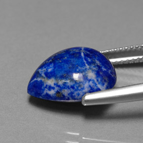 Lapislazzulo Blu reale naturale da 7.38 ct, Forma a pera, Opaco