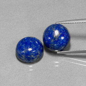 Gemme di Lapislazzulo Blu reale naturale da  ct, Taglio rotondo, Opaco