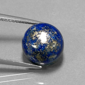 Lapislazzuli naturale blu da 5,87 ct, taglio rotondo, opaco
