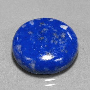 Lapislazzuli naturale blu da 13,36 ct, taglio rotondo, opaco