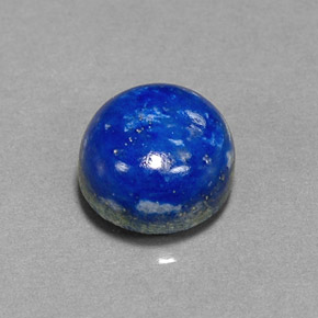 Lapislazzulo Blu reale naturale da 5.07 ct, Taglio rotondo, Opaco