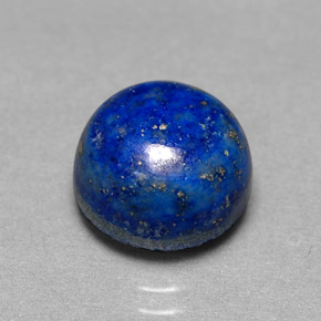 Lapislazzuli naturale blu da 5,24 ct, taglio rotondo, opaco