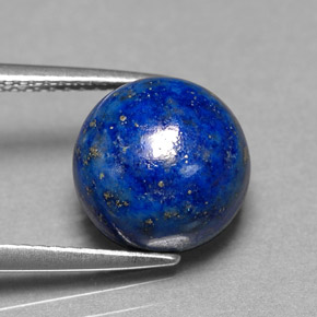 Lapislazzuli naturale blu da 5,24 ct, taglio rotondo, opaco