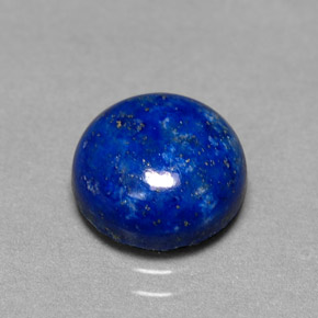 Lapislazzuli naturale blu da 4,10 ct, taglio rotondo, opaco