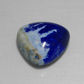 Lapislazzuli naturale blu da 6,82 ct, trillion, opaco