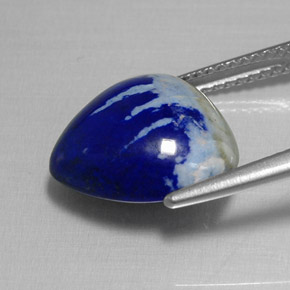 Lapislazzuli naturale blu da 6,82 ct, trillion, opaco