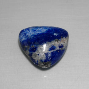 Lapislazzuli naturale blu da 9,54 ct, trillion, opaco