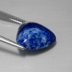 Lapislazzuli naturale blu da 9,54 ct, trillion, opaco