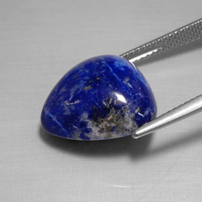 Lapislazzuli naturale blu da 14,12 ct, trillion, opaco