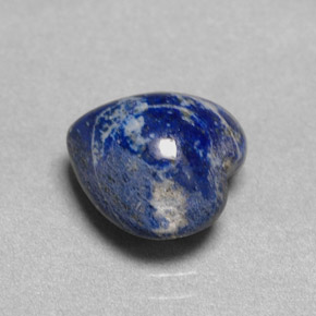 Lapislazzuli naturale blu da 3,85 ct, a forma di cuore, opaco