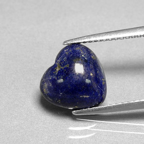 Lapislazzulo Blu reale naturale da 3.51 ct, A forma di cuore, Opaco