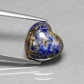 Lapislazzulo Blu reale naturale da 4.20 ct, A forma di cuore, Opaco