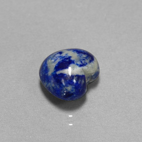Lapislazzuli naturale blu da 3,39 ct, a forma di cuore, opaco