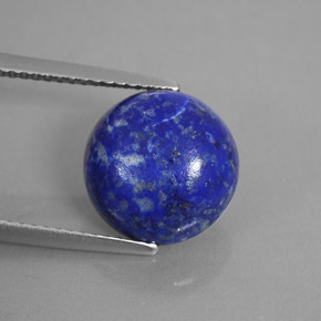 Lapislazzulo Blu reale naturale da 5.10 ct, Taglio rotondo, Opaco
