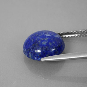 Lapislazzulo Blu reale naturale da 5.10 ct, Taglio rotondo, Opaco