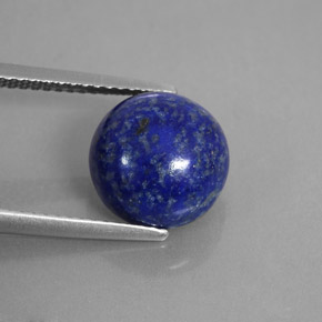 Lapislazzuli naturale blu da 4,91 ct, taglio rotondo, opaco