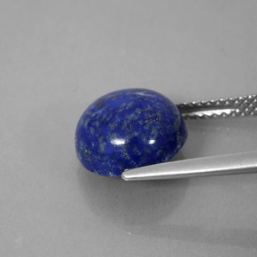Lapislazzuli naturale blu da 4,91 ct, taglio rotondo, opaco