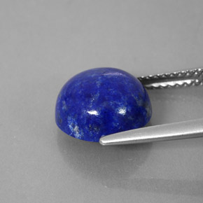 Lapislazzuli naturale blu da 4,33 ct, taglio rotondo, opaco