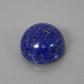 Lapislazzuli naturale blu da 6,65 ct, taglio rotondo, opaco