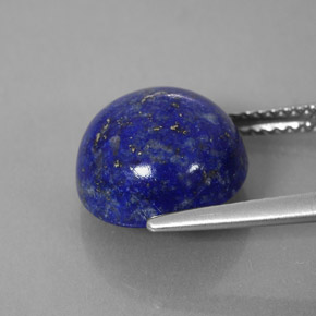 Lapislazzuli naturale blu da 6,65 ct, taglio rotondo, opaco