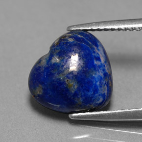 Lapislazzuli naturale blu da 4,07 ct, a forma di cuore, opaco