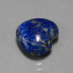 Lapislazzuli naturale blu da 4,07 ct, a forma di cuore, opaco