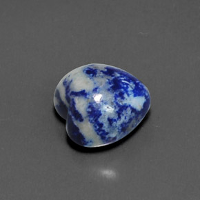 Lapislazzulo Blu reale naturale da 6.07 ct, A forma di cuore, Opaco