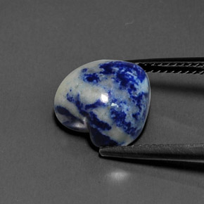 Lapislazzulo Blu reale naturale da 6.07 ct, A forma di cuore, Opaco