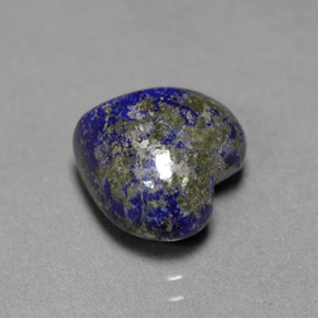 Lapislazzulo Blu reale naturale da 5.43 ct, A forma di cuore, Opaco