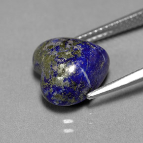 Lapislazzulo Blu reale naturale da 5.43 ct, A forma di cuore, Opaco