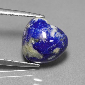 Lapislazzulo Blu reale naturale da 5.24 ct, A forma di cuore, Opaco