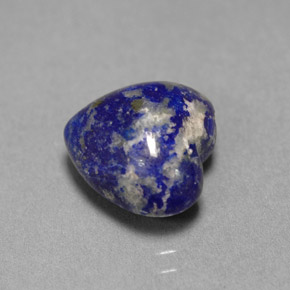 Lapislazzuli naturale blu da 4,82 ct, a forma di cuore, opaco