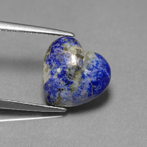 Lapislazzuli naturale blu da 4,25 ct, a forma di cuore, opaco