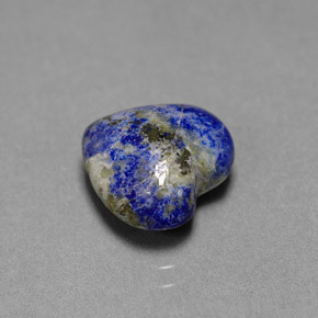 Lapislazzuli naturale blu da 4,25 ct, a forma di cuore, opaco