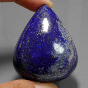 Lapislazzuli naturale blu da 266,50 ct, taglio a pera, opaco