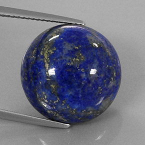 Lapislazzulo Blu reale naturale da 24.12 ct, Taglio rotondo, Opaco