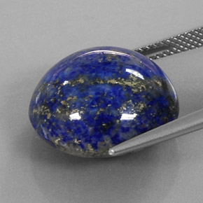 Lapislazzulo Blu reale naturale da 24.12 ct, Taglio rotondo, Opaco