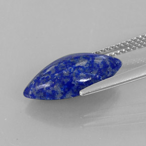 Lapislazzuli naturale blu da 3,29 ct, marchesa, opaco