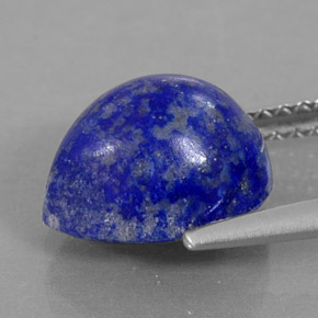 Lapislazzuli naturale blu da 3,51 ct, taglio a pera, opaco