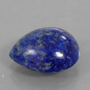 Lapislazzuli naturale blu da 3,68 ct, taglio a pera, opaco