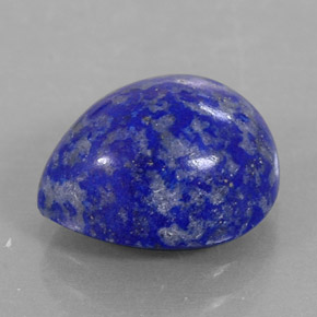 Lapislazzuli naturale blu da 4,49 ct, taglio a pera, opaco