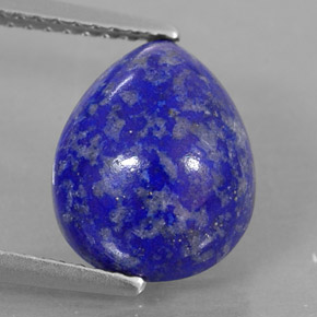 Lapislazzuli naturale blu da 4,49 ct, taglio a pera, opaco