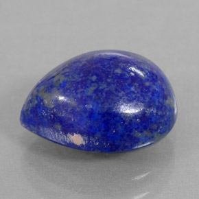 Lapislazzuli naturale blu da 3,95 ct, taglio a pera, opaco